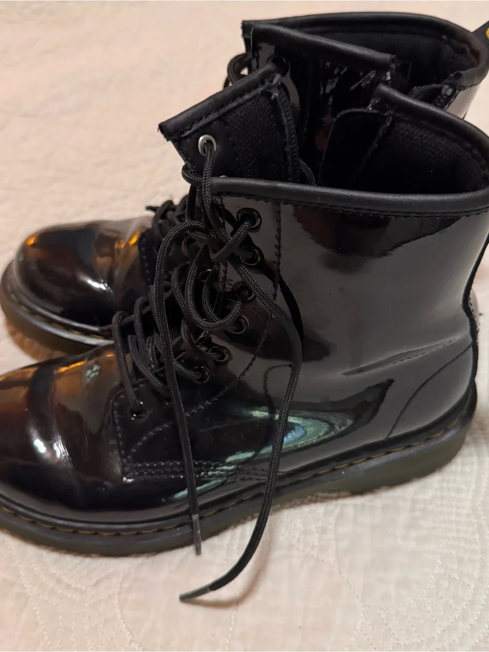 Dr. Martens shiny patent